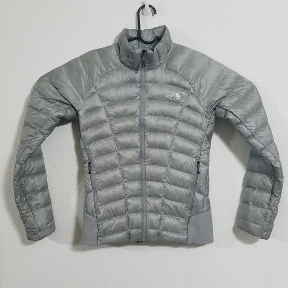 womens silver down jacket